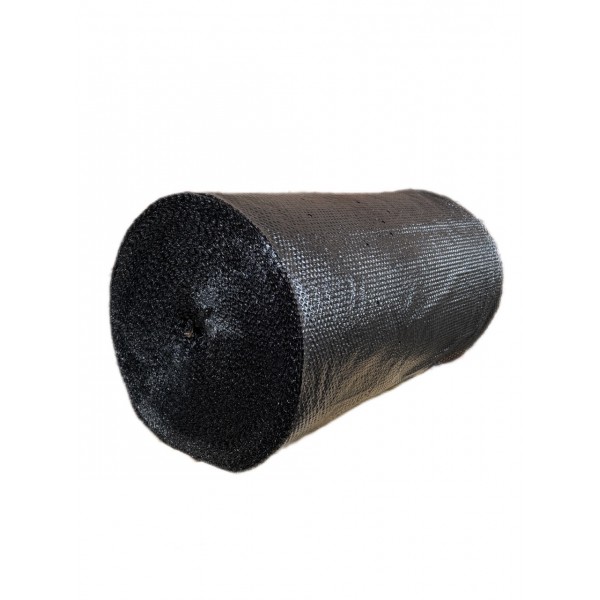 Воздушно-пузырчатая пленка 100 метров, ширина 100 см, толщина 65 мкм, черный, универсальный упаковочный материал